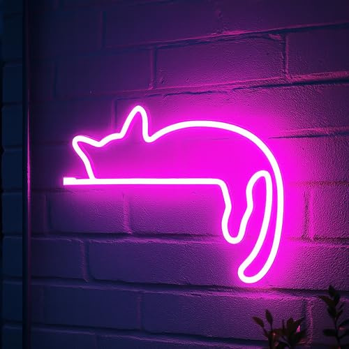 Neon Lights for Bedroom, Lightning Shape neon Light Sign for Bedroom Accessories, Neon Wall Light Decorations for Bedrooms (C)