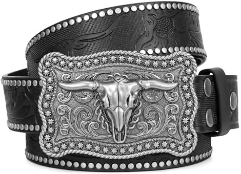 Westlicher Gürtel für Frauen Männer Cowboy Cowgirl Neuheit Schnalle Gürtel