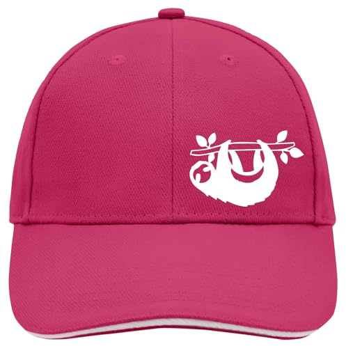 Huuraa Cappy Mütze Faultier Silhouette Geschenk | Baseballkappe Basecap Kappe Geschenkidee Unisex Baseball Cap