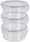 Round Clip Lid Food Storers - 3-Pack Round Clip Lid BPA-Free Food Storage Containers – 10cm – Stackable, Airtight,Liquid Tight,Dishwasher Safe – Ideal for Snacks & Leftovers