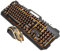 LABRIMP 1Set Tastiera e Mouse Gaming Rgb Cablato con Retroilluminazione Design Ergonomico e Keycap Antigraffio per Postazioni Gaming