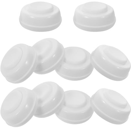 FRCOLOR 10 Pièces Bouchon d'étanchéité de bouteille de grand diamètre couvre-bouteilles de voyage couvercle de bouteille d'eau couvercles de biberons pp White