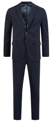 JEFF Herren JFMiller Anzug Set 2-teilig Anzugjackett und Hose Herrenanzug | Eleganter 2 teiliger Herrenanzug mit Stretch im Regular Fit, Herrensakko, Anzughose, Businessanzug, Hochzeitsanzug für Männer