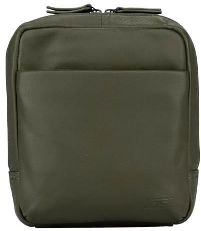 JOST Leder Umhängetasche Schultertasche Tromsoe Shoulder Bag Olive olivgrün