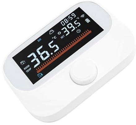 Jelquix Smart Termostat för Hemuppvärmning, Programmerbar Trådlös Temperaturkontroll med APP-röststyrning, Passar för Gaspanna