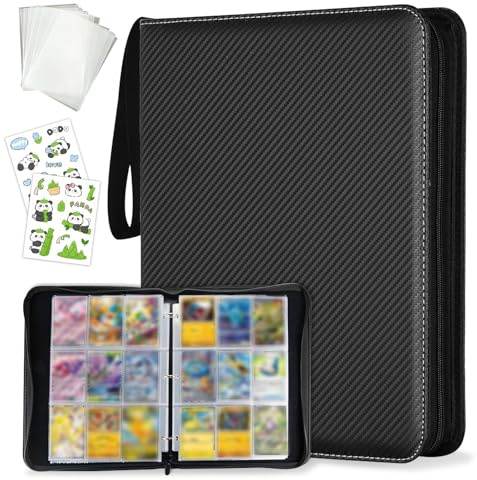 Classeur pour Cartes À Collectionner,Classeur Carte Album,Capacité De 60 Pages De 1080 Cartes,Album Classeurs pour Cartes À Collectionner,Organisateur De Cartes,Albums De Cartes