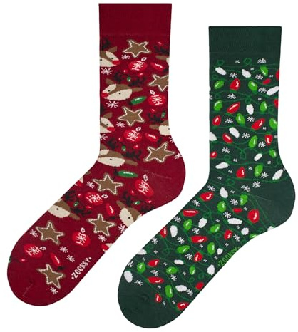 ZOOKSY - Lustige Bunte Socken für Damen und Herren (1 Paar) I Verrückte Motivsocken mit Baumwolle I Funny Socks I Bunt Motiv Socke
