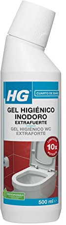 HG Limpiador de Inodoros y Baños Super Potente, Elimina Suciedad y Sarro del Retrete, Fragancia Fresca, Limpiador Profesional para Baños, Productos de Limpieza HG - 500ml (322050130)