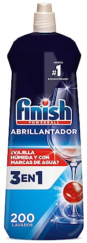 Finish Gel Abrillantador Lavavajillas, vajilla seca, brillante y sin marcas - 200 lavados, El embalaje puede variar