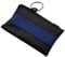 Praktische Schlüsseltasche/Schlüsseletui/Schlüsselmäppchen mit 1 Reißverschlussfach (Schwarz/Blau)