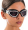 AqtivAqua Schwimmbrille Herren Damen Schwimmbrillen Erwachsene Kinder DX-S (Weiß, Getönte)