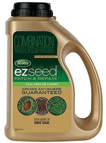 Scotts EZ Seed Patch & Repair Tall Fescue Lawns - Combination Mulch, Grass Seed and Fertilizer for Bare Spots and Repair, Covers Up to 85 sq. ft., 3.75 lb.