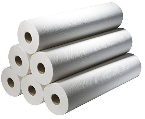 Draps d'examen gaufrés Med'Roll - 60 cm de largeur - 9 rouleaux 36 g/m² - NMmedical - Papier - Blanc - Rectangulaire - Feuille médicale - Examen médical