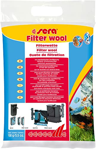 sera Filterwatte 100 g - Zur mechanischen Vorfilterung feinerer Schmutzpartikel