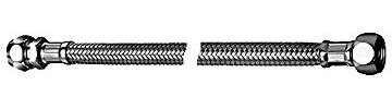 SCHELL 102010699 Armaturenanschluss , Anschlussschlauch flexibel, Clean-Fix S , Schlauch mit Edelstahl Drahtumflechtung, 1x Überwurfmutter 3,8“ IG, 1x Quetschverschraubung Ø10 , Länge 500mm, Chrom