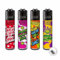 4 Stück Clipper Classic Feuerzeug Serie Set Weed Statements #6 inkl. Feuerstein und 1/5 Sticker