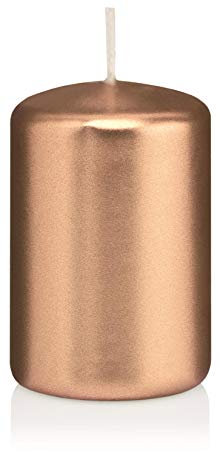 6 Cello 200/100 mm Pillar Candle (Rose Gold Metallic)