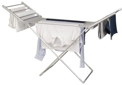 Status Heated Clothes Airer | Aluminium Clothes Drying Rack | Winged Electric Clothes Dryer Rack | AHCA-220W1PKB