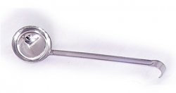 Hook Stainless Steel Ladle with Pouring Rim 14