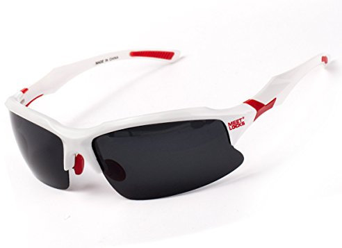 MEETLOCKS Sport Sonnenbrille, Polarized, Hochwertige PC-Rahmen mit einstellbaren Nasentamponaden, für Skifahren, Golf, Reiten, Wandern und Alle Outdoorsports