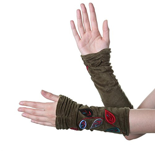 Kunst und Magie Samt Armstulpen Stulpen Handwärmer Handschuhe