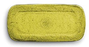 Vassoio 100% melamine 43 x22 cm (Giallo)