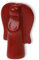 Christliche Geschenkideen °° Schutzengel aus Speckstein (rot)