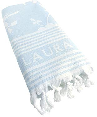 Laura Ashley - Hamamtuch - Elveden Blue - Baumwolle - 90 x 180cm