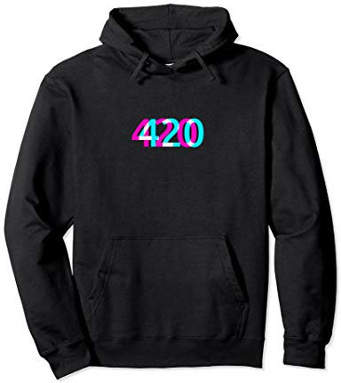 420 Kiffer Joint THC Dope Hanf Gras Cannabis Marijuana Weed Pullover Hoodie