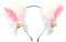 Doeheah Katzenohren Haarreif Fuchsohren Stirnband Neko Ears Haarnadel niedlich Haarschmuck Halloween Kostüm Anime Lolita Cosplay Mädchen Damen und Kinder Weiß+Rosa