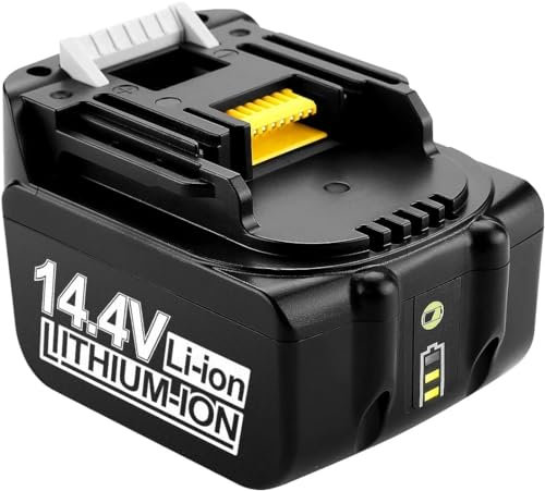 Energup 14.4V 5.0Ah Batteria di Ricambio per Makita 14.4V Batteria BL1430 BL1415 BL1440 BL1450 BL1415N con Indicatori LED