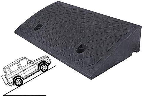 AMSXNOO Laderampe, Kunststoff-Rampen, rutschfest, tragbar, leicht, für Auto, Roller, Wohnwagen, Rollstuhl, Behindertenzugang, Bürgersteig, Fahrrad, Motorrad