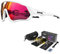 KAPVOE Polarisations-Fahrradbrillen,5 austauschbare Gläser,Unisex-Sportsonnenbrillen für Männer und Frauen,geeignet für Radsport,Mountainbiken,Laufen,Angeln,Rudern,Golf 08