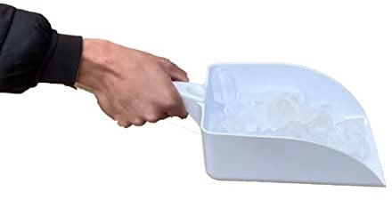Large Plastic Ice Scoop/Shovel Ideal for Ice Machines, Ice Buckets in Kitchens or for Pet Food (1 Scoop)