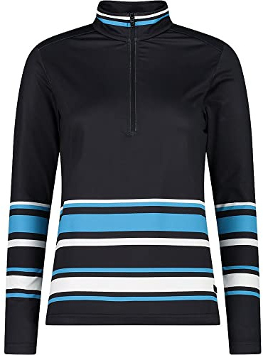 CMP - Woman Sweat, Woman, Nero-Turchese, 34