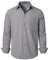 PARKLEES Men's Regular Fit Dress Shirt Solid Wrinkle-Free Long Sleeve Casual Business Button Up Shirts with Pocket PZSSCL05-Gray XL