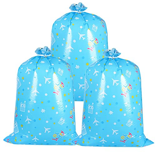 3 Stück Geschenktüten Groß, 91,4x142,2cm Riesen Geschenktüten für Riesige Geschenke Geschenktüte Riesig für Geschenke für Babyparty Geburtstagsfeier Weihnachten Abschluss