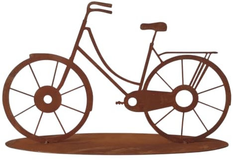 Generisch Deko Figur Edelrost Rost Metall Gartendeko Fahrrad Bike Drahtesel Velo Bicycle