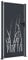 Tidyard Garden Gate Lockable Fence Gate Garden Fence Doors Patio Yard Gate Grass Design Garden Decor Steel Anthracite 105x205 cm