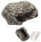 SLEEKEE Caja de llaves de piedra de 1 pieza con caja fuerte, decoración de simulación creativa, escondite seguro, juego secreto de búsqueda del tesoro, adecuado para almacenamiento al aire libre,