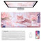 Großes Anime-Gaming-Mauspad, Anime Katzen Schreibtischunterlage mit Anti-Rutsch Basis, Gaming Mouse Mat mit Süßem Kätzchenmuster, Tischunterlage für Gaming, Büro, Zuhause, 800×300×3MM(Cat-002)