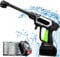 Idropulitrice a batteria, 100 Bar idropulitrice portatile con ugello multi spray 6 in 1, Batteria 2 * 1,5 Ah, Tubo da 5 M Portatile Idropulitrice Elettrica per Lavaggio Auto e Pulizia del Giardino