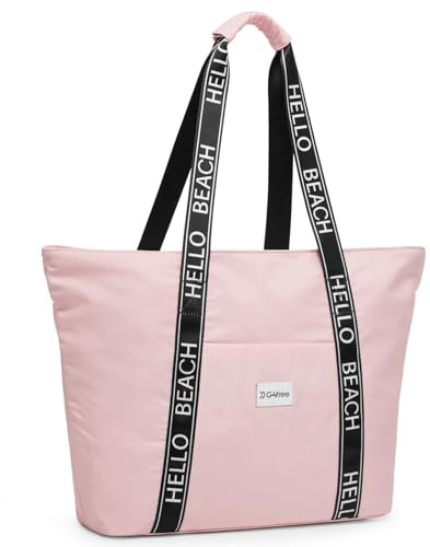 G4Free Strand-Tragetasche, wasserdicht, sanddicht, Umhängetasche, Strandtasche, große Sporttasche, Einkaufstasche für Damen