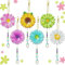 Frundoo Diamond Painting Kinder Schlüsselanhänger Set, Basteln Mädchen 3-12 Jahre, 5D DIY Diamant Painting Bilder Blumen, für Weihnachten Kindergeburtstag Mädchen Schlüsselanhänger