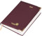 POPRUN Premium Kalender 2025 Wochenplaner Hardcover, ca. A5 (22 x 16,5 cm), 12-Monate-Terminplaner (Jan.2025-Dez.2025), Buchkalender mit Vergoldete Schutzecken, 100 GSM Papier - Weinrot