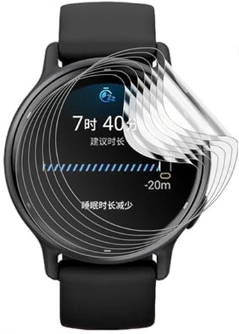 CUFEREDU Película hidrogel 6pcs Para Garmin Vivoactive 4 Smartwatch película de gel tpu suave Protector de pantalla Tacto Autocuración Fácil de instalar