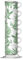 Bialetti Set di 6 tazze da caffè 29597 bianco verde porcellana 90 ml (6 unità)