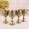 Copa de vino vintage antigua, tazas de té de metal para decoración del hogar, arte artesanal tradicional (A)