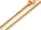Sapphir Echtgold 9 kt 375 Gold Goldkette Halskette mit Fuchsschwanz Kette Collier Schmuck 375 Gold Italienisch Unisex Diamantiert Goldkette 0.80 mm breit 45cm lange - inkl Zwei Luxusgeschenke