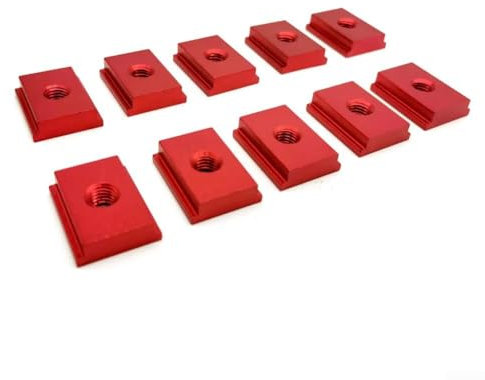 Verbessern Sie Ihre Werkbank mit M6 M8 T Schienenschieber, für DIY-Holzbearbeitungsprojekte (10 Stück M8 silber)